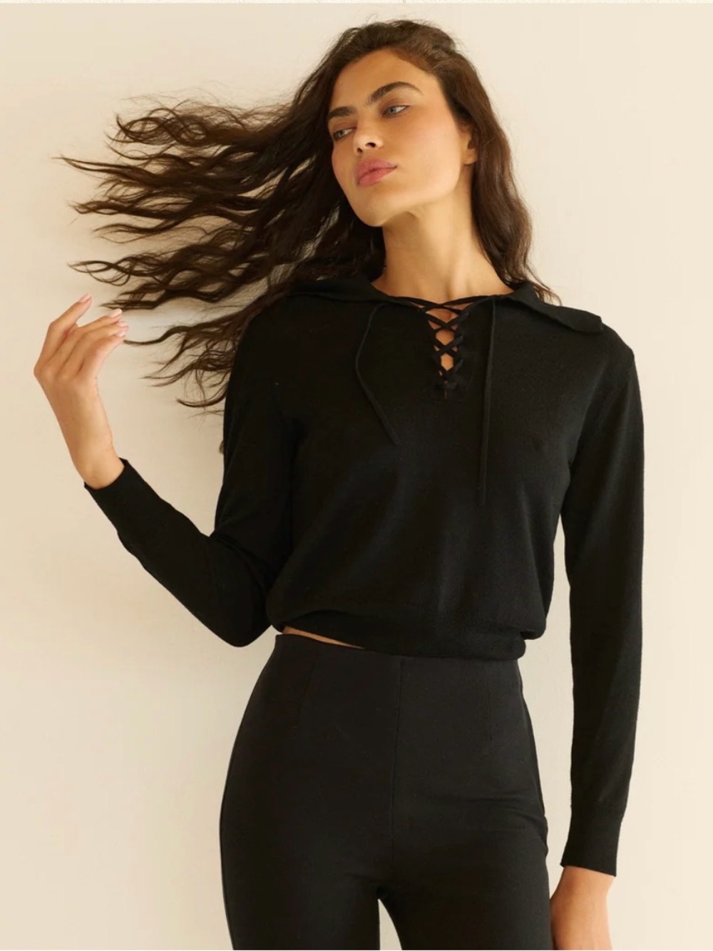 NWT Doen Reed Sweater in Black